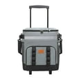 thumbnail image 1 of Insulated Cooler Bag with Wheels - Large Capacity Rolling Ice Chest 35L - Portable Insulated Box with Telescopic Handle - Gray, 1 of 9