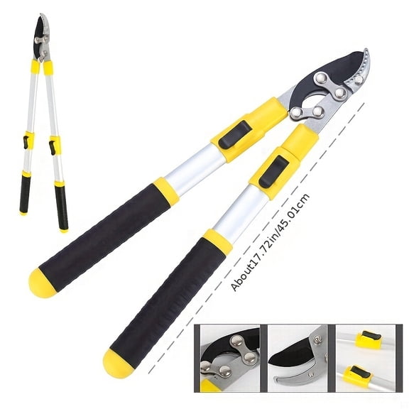 Telescopic Heavy-Duty Pruning Shears for Thick Branches Fruit Tree & Garden Scissors with Extendable Handles