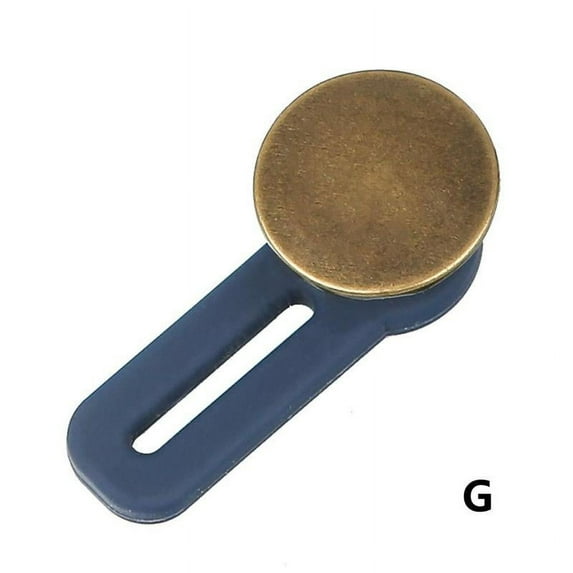 Telescopic Jeans Waist Extension Button Buckle Retractable Adjustable Detachable Metal Letter Button