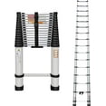 Jupiter Telescoping Aluminum Extension Ladder, 20.3FT Collapsible ...