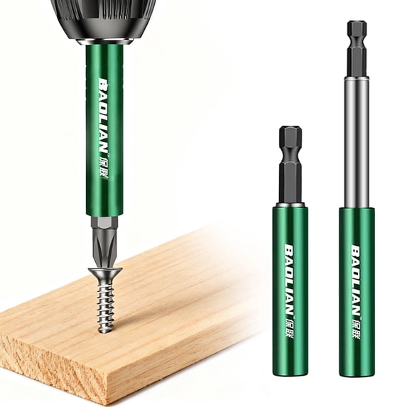 Telescopic Magnetic Drill Bit Extension Holder, 1/4" Hex Shank Bit Extender, 3.35"/4.92" Magnetic Connecting Rod for Impact Drivers & Screwdrivers