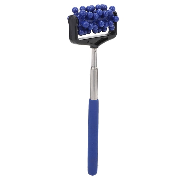 Telescopic Massager Back Roller, Particle Massage  Massage Back Roller Compact 360?Rotation  For Muscle Relax Dark Blue