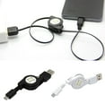thumbnail image 1 of Telescopic Micro USB Mobile Phone Charging Cable Data Sync Cord for Android,White, 1 of 7