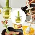 thumbnail image 1 of Telescopic Oil Dispenser with Brush - Glass Olive Oil Dispenser for Kitchen, 3 IN 1 Oil Dispenser Bottle with Silicone Basting Brush for Cooking Vinegar Sauce BBQ Grill Frying, 1 of 8