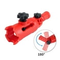 Telescopic Paint Roller Extension Pole with Clamping Tool for Hard to