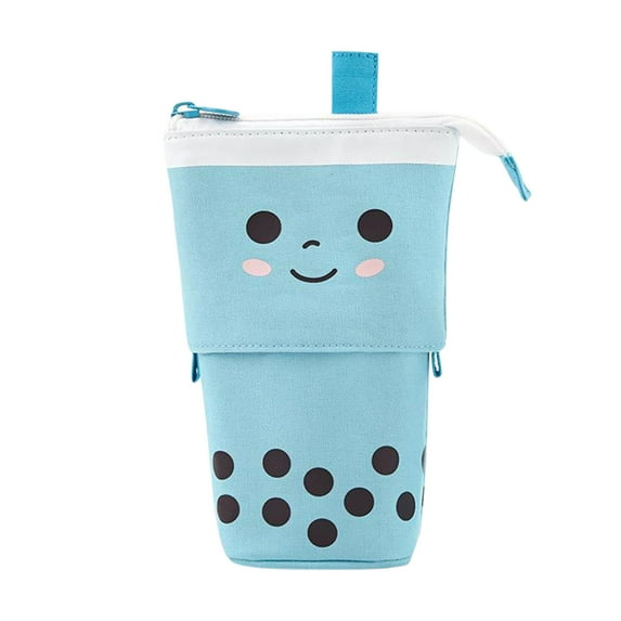 Telescopic Pencil Case (Milk Tea Design), Telescopic Design Expands For Storage, Sliding Pencil Case Box Unique Telescopic Pencil Bag Academic Gear Box Storage Bag(#A), By Meiiso