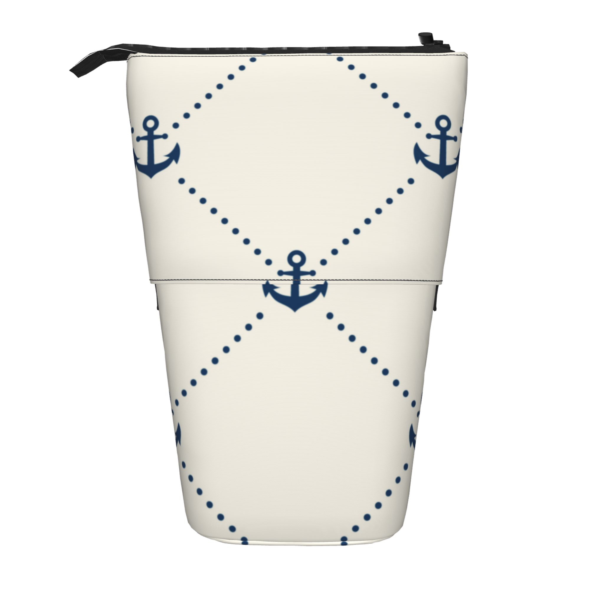 Telescopic Pencil Pouch Holder Canvas Flower Pattern Makeup Bag