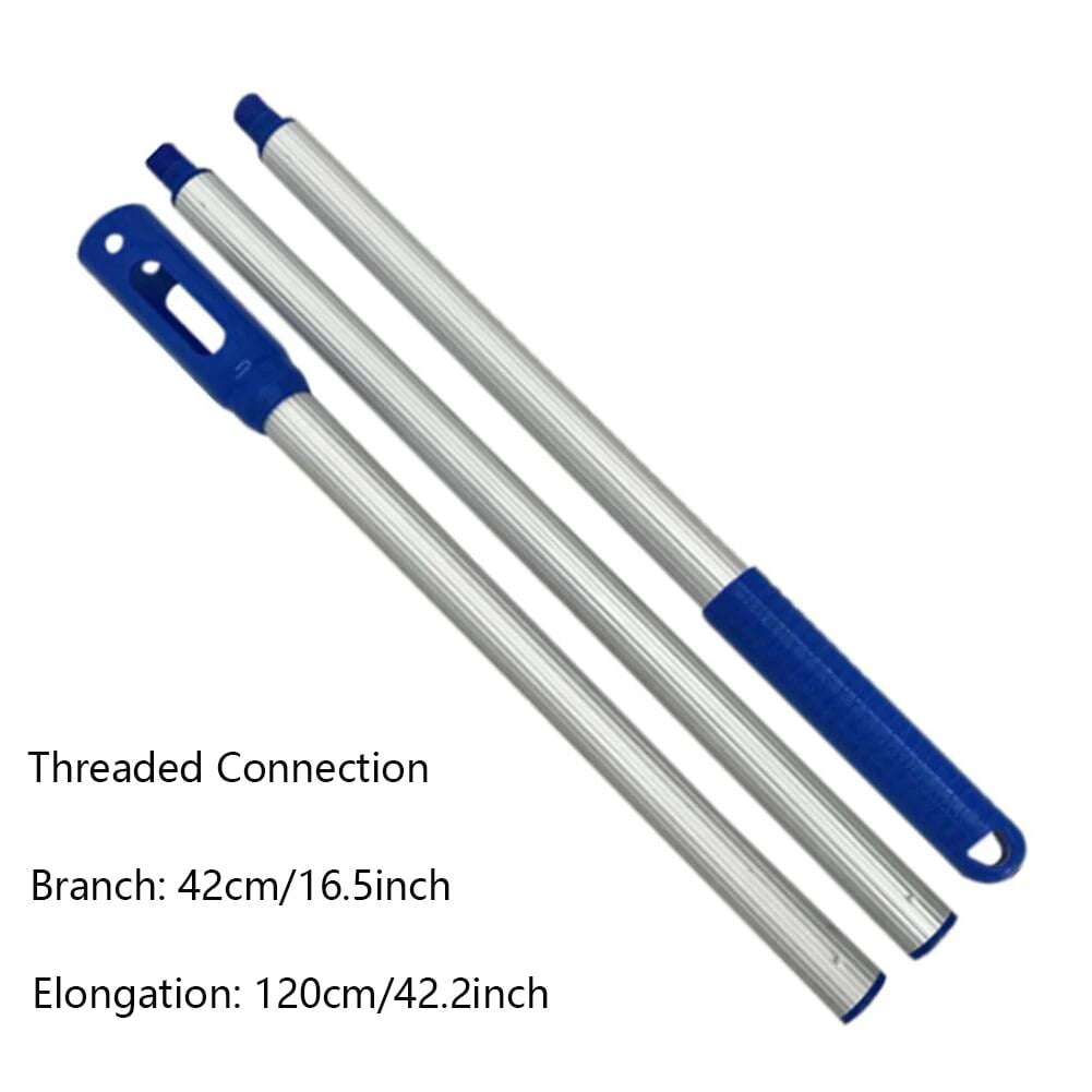 Telescopic Pool Cleaner Handle Rod Swimming Pool Cleaning Fishing Net Supplies Handheld Clean