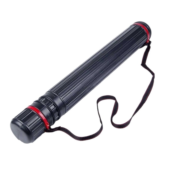 Telescopic Poster Tube Extendable 61 110cm Lightproof Water Resistant Adjustable Strap for Artwork Documents Blueprints Storage