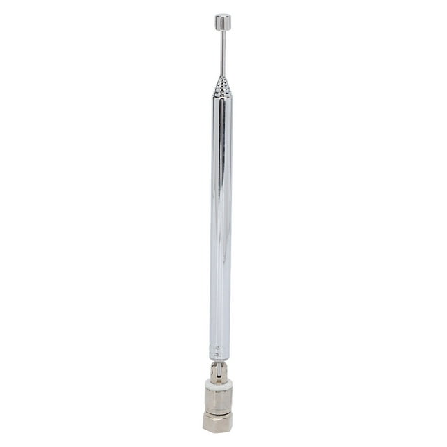 Telescopic Radio Antenna F Male Connector 75 Ohm 8 Sections Telescopic
