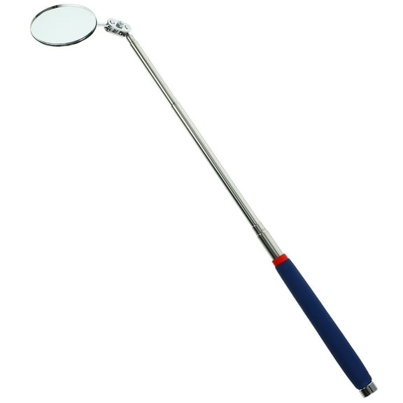 Telescopic Reflector Tools Wiper Mechanic Inspection Mirror Silver
