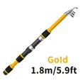 Telescopic Road FishingRod Fiberglass Super Hard Sea Rod Set Long