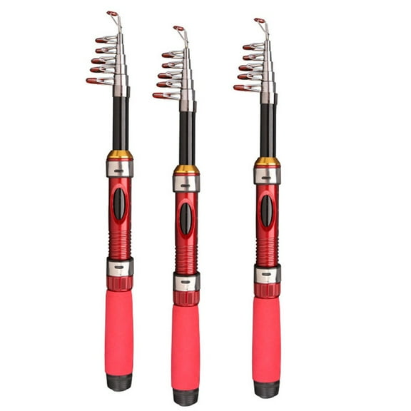 Telescopic Sea Fishing Rod Frp Ultra-Short Retractable Folding Luya Rod Fish Tackle Tools Fishing Accessories 1/1.2/1.5/1.7M 1 Fangkenuo