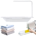 thumbnail image 1 of Telescopic Sink Storage Rack, 14.7-20.7inch Expandable Drain Basket for Sponge and Soap, Multifunctional Kitchen Counter Organizer, Drying Rack with Utensil Holder, Adjustable Tray Shelf, 1 of 7