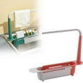 thumbnail image 1 of Telescopic Sink Storage Rack, Upgrade Adjustable Sink Storage Organizer, Household Extendable Sink Organizer Racks,Multipurpose Kitchen Sink Accessories, 1 of 7