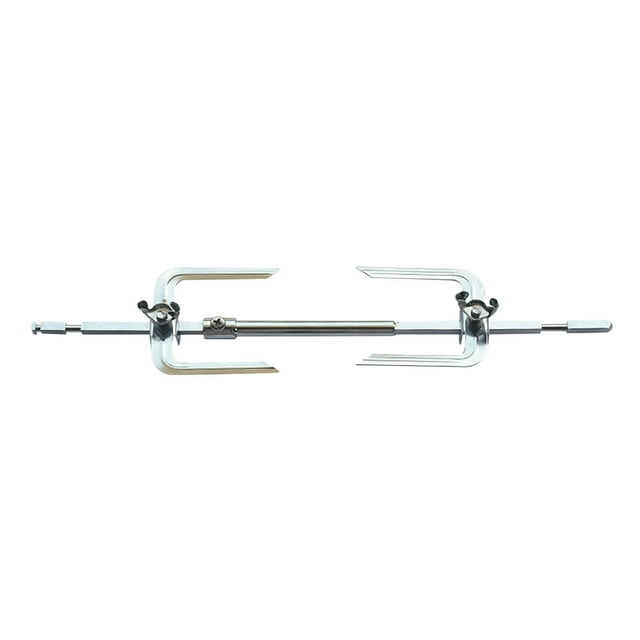 Telescopic Stick Skewer Spin Roasting-Fork Electric BBQ Rotisserie-Grill Roast Rod Spit Universal Kit Motor Meat Skewer Rotate Grill DIY