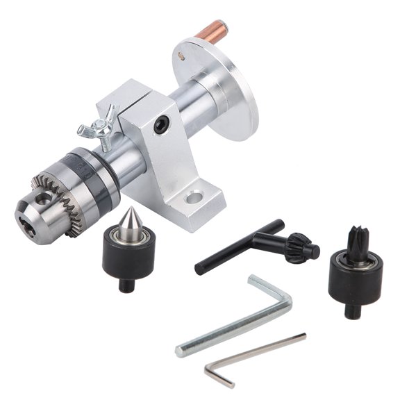 Telescopic Taper Rotary Center, Adjustable Dual Bearing Mini Lathe Adjustable Bearing Live Center Rotary Center DIY Parts for Mini Lathe Woodworking Tools