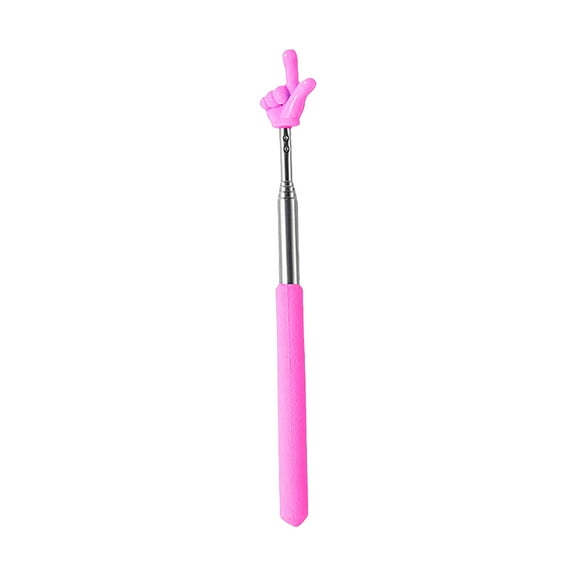 xiziHUAN9C Telescopic Teachers Pointer, Classroom Demonstration Baton, Guide Indicator, Retractable Finger Pointer Stick for School Teaching, Conference Presentation, Object Instruction,Hot Pink