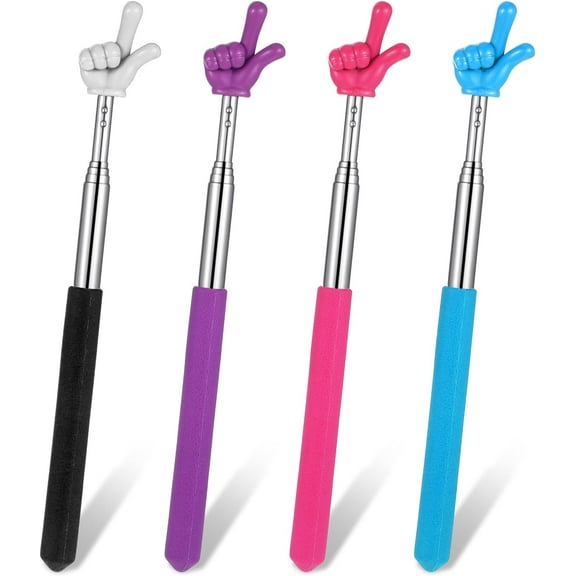 Telescopic Teachers Pointer,Finger Pointer Stick Retractable Teacher Pointer Stick for Classroom Mini Extendable Hand Pointer Finger Pointer Stick for School Teachers Presentation