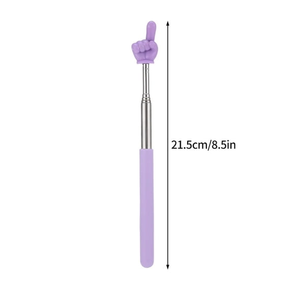 Telescopic Teaching Pointer Stick, Stainless Steel Retractable Hand Finger Reading Pointer, Classroom Whiteboard Presentation Tool for Teachers & Students