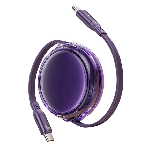 Telescopic Type C To Type C Cable 100W Fast Speed Charging Flexible Length For Multiple Devices