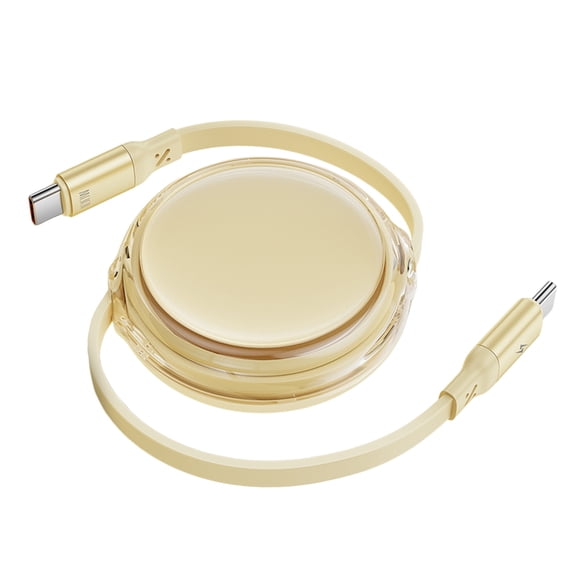 Telescopic USB C to USB C Cable 100W PD Fast Charging 480Mbps Data Transfer 4-Length Adjustable for Devices