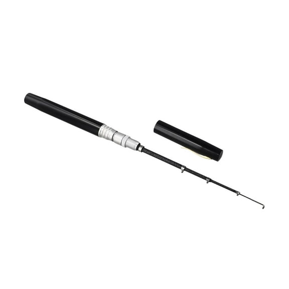 Telescopic Ultra Short Fishing Rods Compact Pen Style Rods For Convenience Black