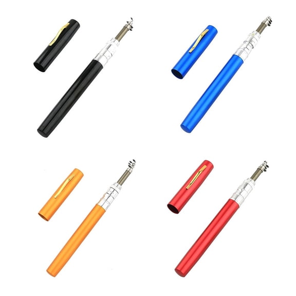 Telescopic Ultra Short Fishing Rods Compact Pen Style Rods For Convenience Red