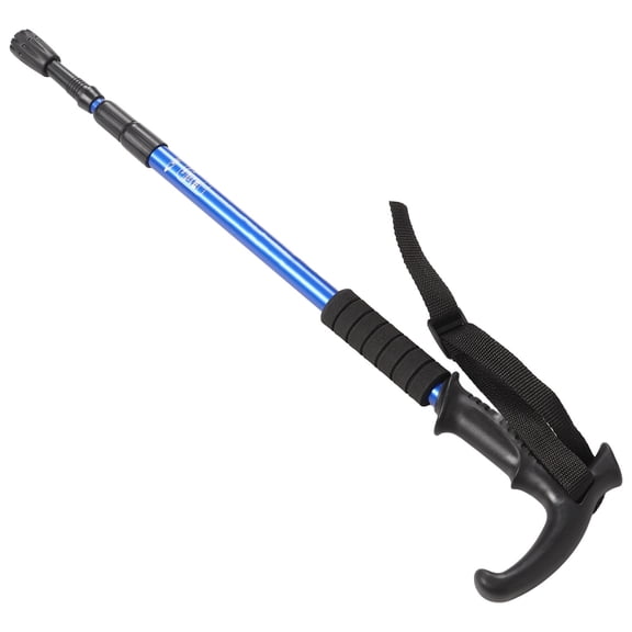 Telescopic Walking Stick, Ultralight Blue Hiking Stick 3 Sections Shock?Resistant? For Outdoor