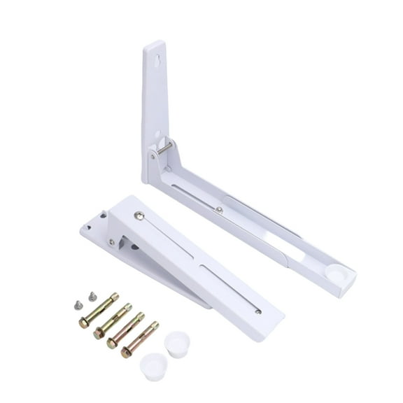 Telescopic Wall Mount Storage Rack Foldable Oven Stand Stainless Steel Mount Microwave Stand Wall Mount Foldable Holder