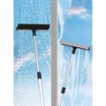 thumbnail image 1 of Telescopic Window Cleaner with Squeegee and Sponge, 2-in-1 Extendable Aluminum Pole for High-Rise Glass, Shower Doors, Car Windshields and Mirrors, Scrubbing Tool, 1 of 6