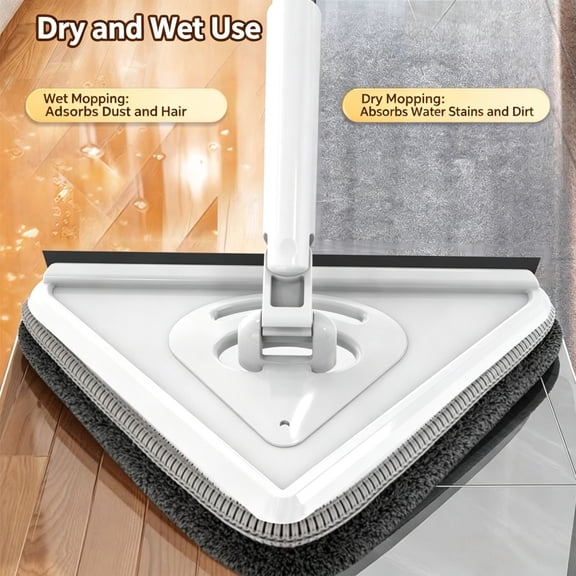 Telescopic Window Cleaning Tool, High Reach Squeegee Washer with Rotating Head for Ceiling, Glass, and Indoor Outdoor Use