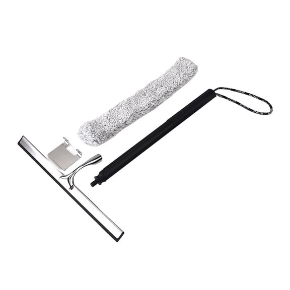 Telescopic Window Squeegee For Home 2 In 1 Window Cleaning Squeegee Kit