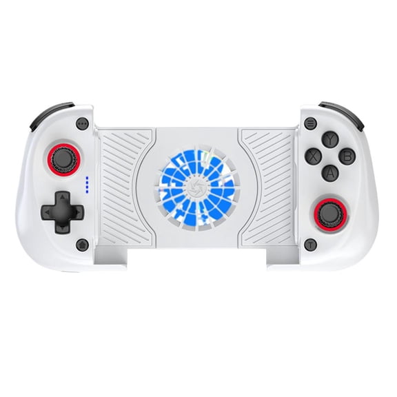 Telescopic Wireless Gaming Controller With Cooling Fan Bluetooth 5.2 Dual Hall Effect Joysticks Vibration Motor 20H Battery Type-C Charging For Android HarmonyOS iOS PC
