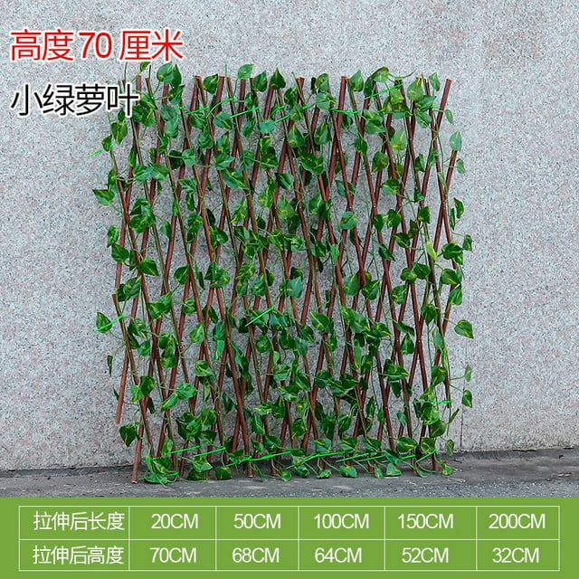 Telescopic Wooden Balcony Garden Decoration Simulation Leaf Rattan