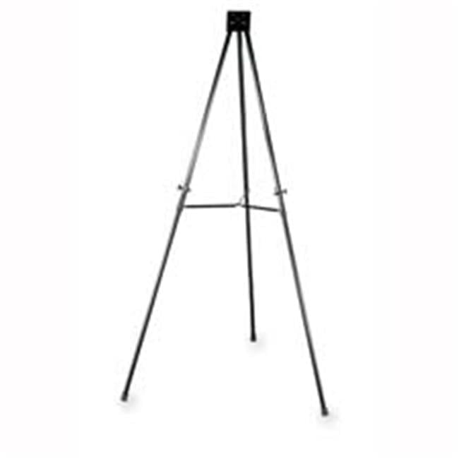 Black Adjustable Aluminum and Steel Telescoping Easel Stand