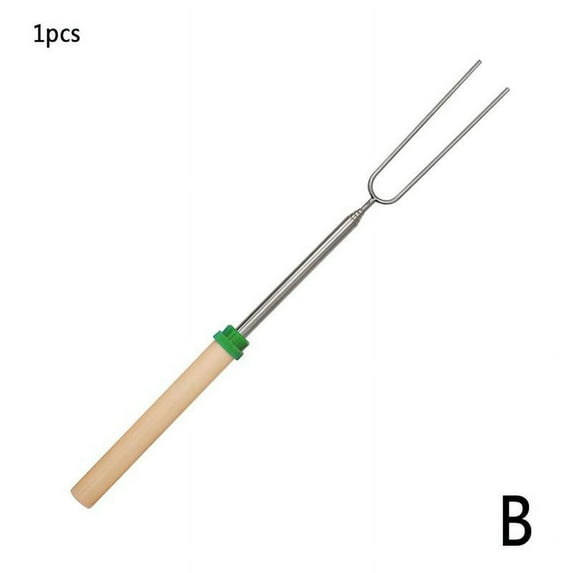 Telescoping Bbq Marshmallow Roasting Sticks Smores Skewers Hot Dog Fork Q2L2
