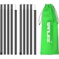 thumbnail image 1 of Camping Tarp Poles,Adjustable Telescoping Tarp Poles 76.6in,Heavy Duty Camping Tent Poles for Canopy Awning Rain Fly Shelter Backpacking Hiking,5 Sections, 1 of 6