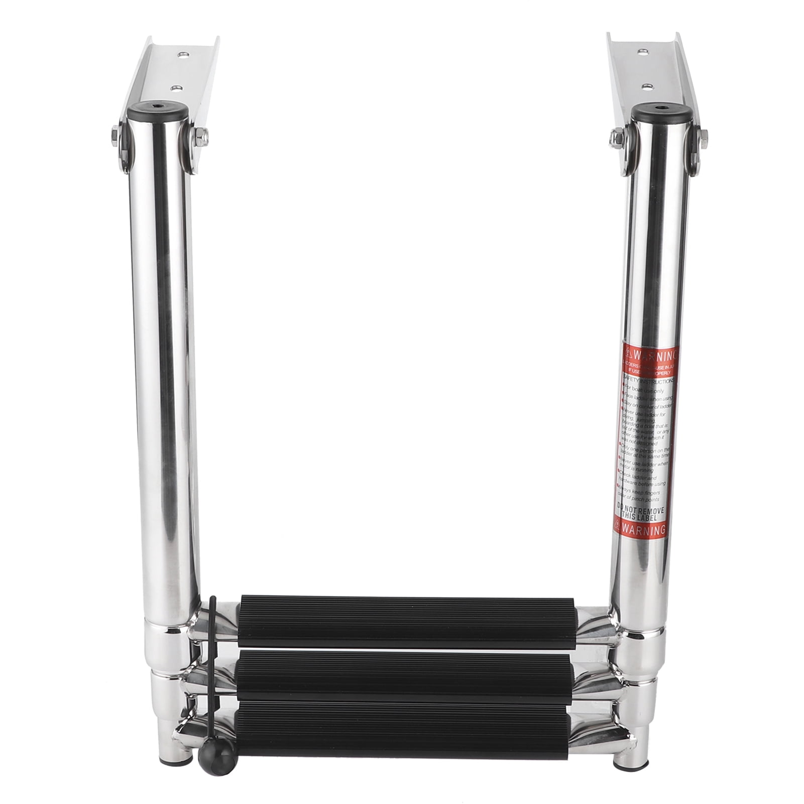 Telescoping Boat Ladder, Collapsible Slip Proof Pontoon Boat Ladder