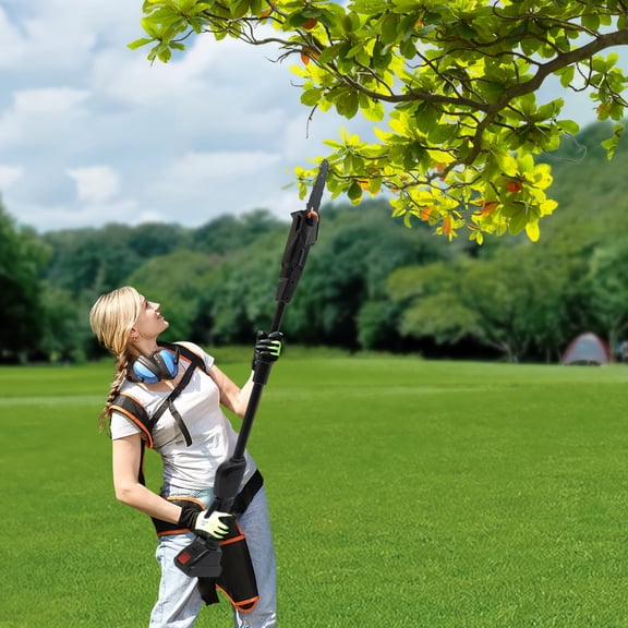 Telescoping Branch Cutter Tree Trimmer Pole Saw Cordless Battery Chainsaw Pruner for Gardens, Farms