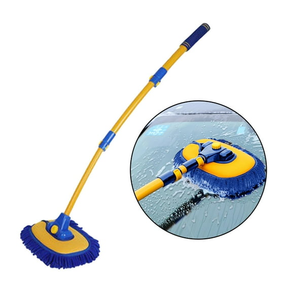 Telescoping Car Wash Brush , Duster Washing Tools Long Handle Auto Accessories Fast Foaming Cleaning Brush for SUV Vehicle Truck RV