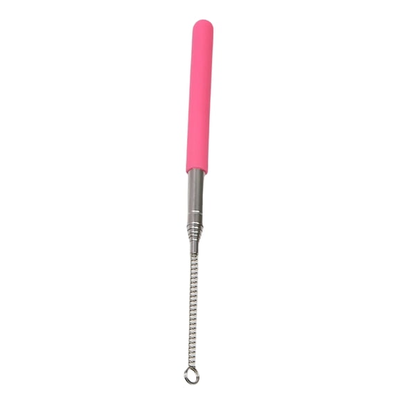 Telescoping Cat Teaser Wand with Stainless Steel Rod, Extends Up to 31.5in for Active Play, Interactive Feather Toy for Exercise and Bonding