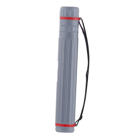 Telescoping Document Poster Tube with A Carry Strap Transit Tube for Scroll Gray