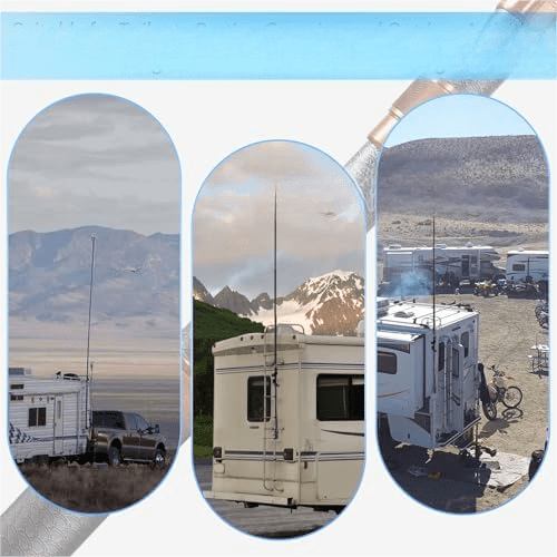 Telescoping Flag Pole, RV  Flag Pole Kit, Carbon Fiber Tailgate Flag Pole - 20ft Adjustable, Upgraded Metal Hook, Suitable for Tailgate Parties, Camping and Outdoor Activities$$Garden & Patio