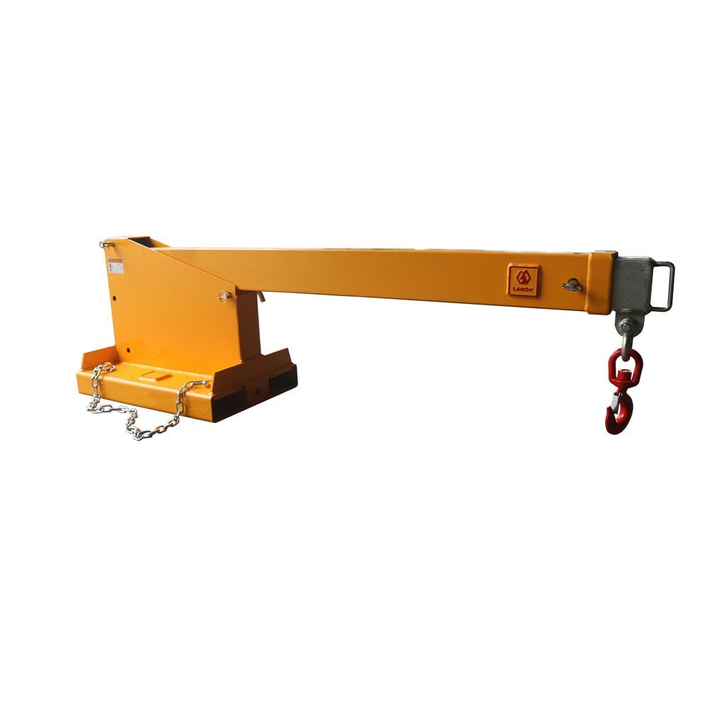 Telescoping Fork Mounted Jib Boom Crane for Forklifts Heavy Duty