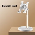 thumbnail image 1 of Telescoping Gold 360-degree Rotation Adjustable Mobile Phone Holder Lazy Tablet Holder, 1 of 1