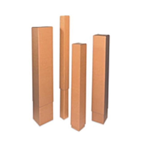 Telescoping Inner Boxes - Kraft - 8 in. x 8 in. x 48 in. - Pack of 20 - Adjustable Design