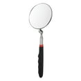 thumbnail image 1 of Telescoping Inspection Mirror 3.3" Round 10.2" to 29.5" 360 Degree Stainless Steel Inspection Swivel Head Extendable Mirrors with Pocket Clip for Technicians Mechanics, Black, 1 of 7