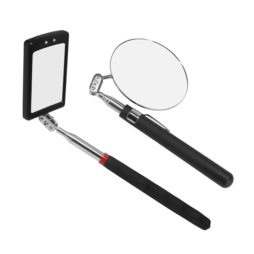 Telescoping Inspection Mirror Telescoping Flexible Inspection Mirror 360 Swivel car Inspection Mirror Mechanics Mirror on a Stick Diabetic Mirror for feet Mirror on a Stick$$Tools & Hardware Other
