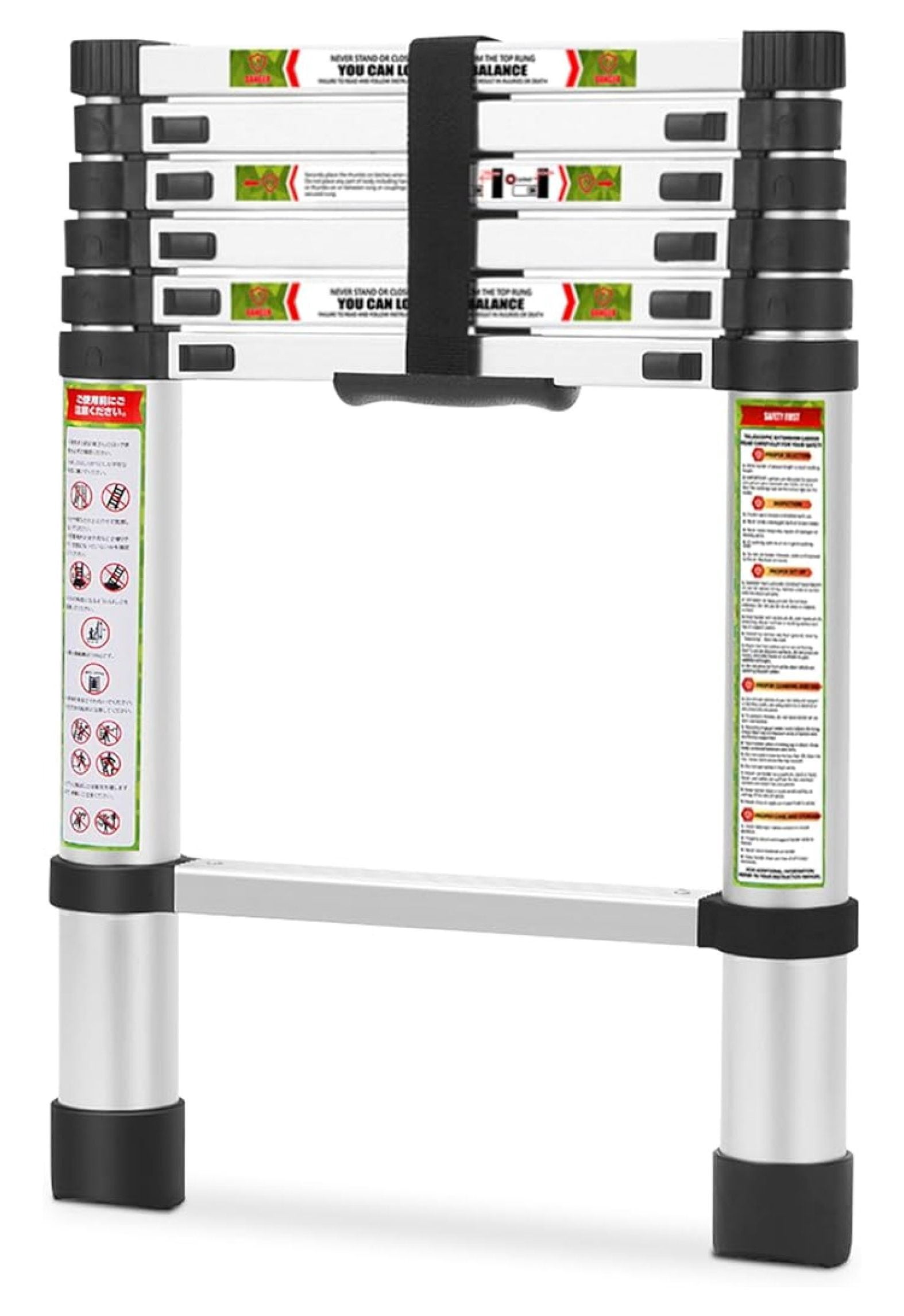 Telescoping Ladder for RV & Attic, 6.5FT Aluminum Extension Ladder with ...